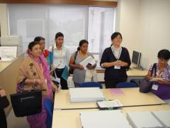 5 Participants perusing materials in the archives